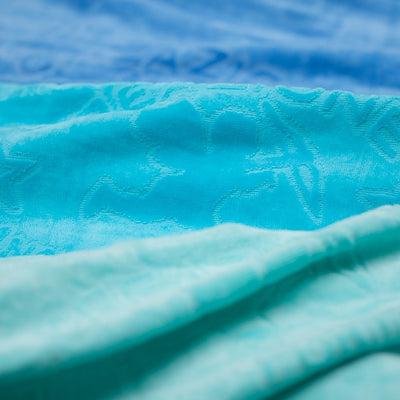 Asciugamani da bagno d'arte blu oceanica